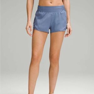 Lululemon Hotty Hot High-Rise Lined Short 4" in Oasis Blue Size 14